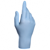 Gant nitrile bleu non poudr - Boite de 100 (S  XL) 
