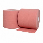 Bobine industrielle d'essuyage 800 formats recycle 260 m - 2 plis - chamois - Colis 2 bobines
