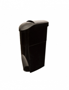 Poubelle hygiène féminine - SERENA Noir - 22L
