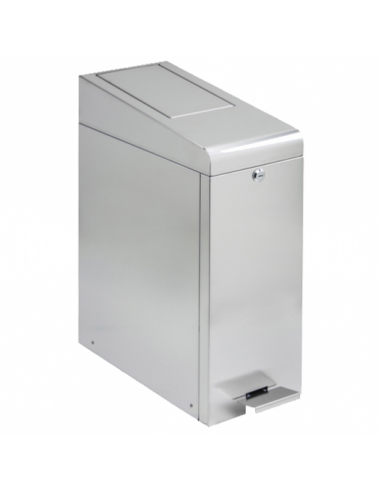 Poubelle hygiène féminine en inox brossé 45L