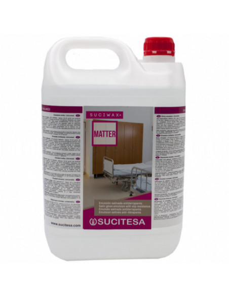 Emulsion mate anti-dérapante - SUCIWAX MATTER - Bidon de 5L