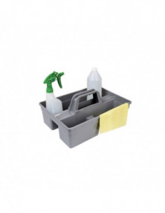 Panier porte-outils double compartiment - gris