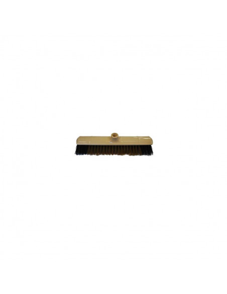 Balai coco moustache synthétique avec monture plastique à vis - 38cm
