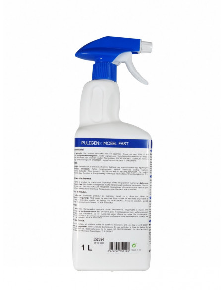 Nettoyant nourrisant bois - PULIGEN MOBEL FAST - Spray 1l