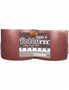 Bobine industrielle d'essuyage 1500 formats recyclée... 2