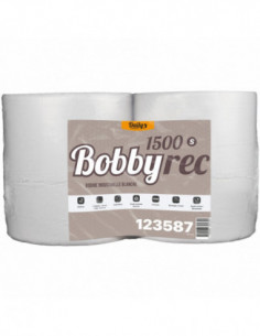 Bobine industrielle d'essuyage 1500 formats recyclée... 2