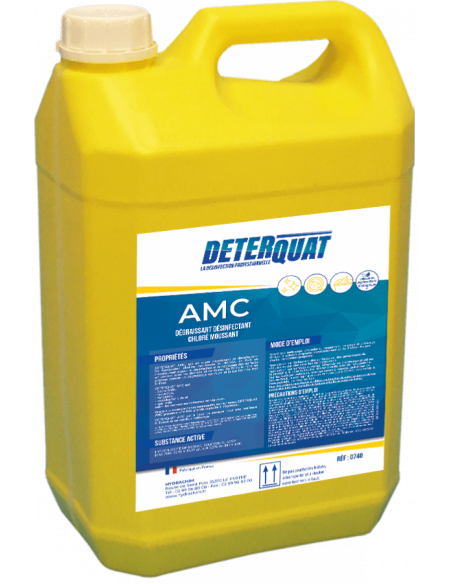 Dégraissant désinfectant chloré alimentaire - DETERQUAT AMC - Bidon de 5l