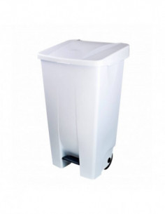 Poubelle container de cuisine - Blanche avec couvercle de...