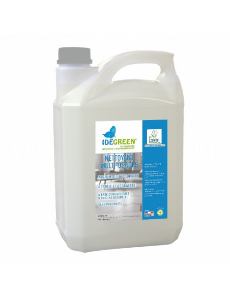Détergent multi-usages Ecolabel - IDEGREEN - Bidon 5L
