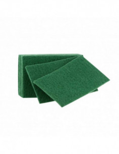 Tampon abrasif vert - 15 x 23cm - Lot de 10