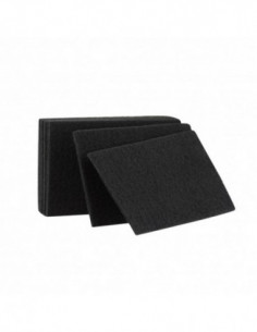 Tampon abrasif noir 15 x 23cm - Lot de 10