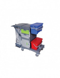 Chariot de ménage BRIX PT Imprégnation - 2 seaux de 2 70l