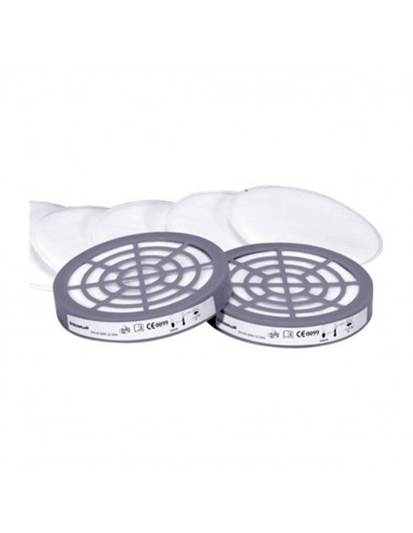 Kit 6 préfiltres dont 2 adapteurs pour demi-masque M6400 Jupiter