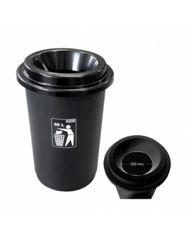Poubelle DONUTS avec couvercle 50L
