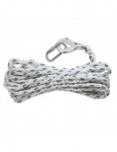 Corde pour antichute coulissant avec mousqueton