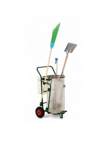 Chariot de voirie support sac 120l