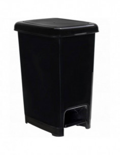 Poubelle à pédale SLIM noire - 10L