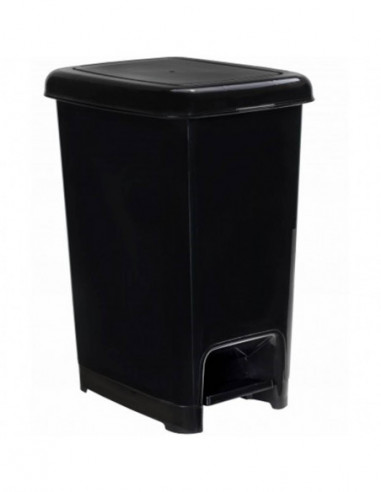 Poubelle à pédale SLIM noire - 10L