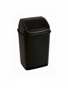 Poubelle à couvercle basculant RIF BASIC noire - 35L