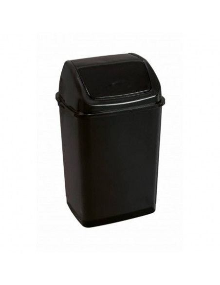 Poubelle à couvercle basculant RIF BASIC noire - 35L