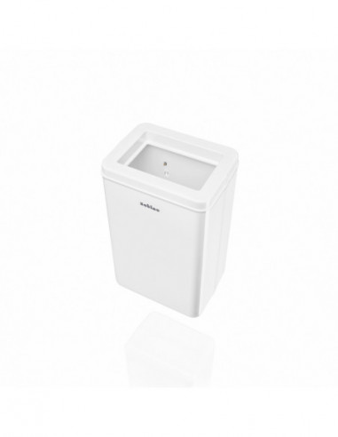 Poubelle à poser ou murale blanche - 50L