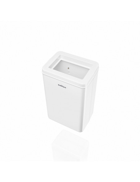 Poubelle à poser ou murale blanche - 50L