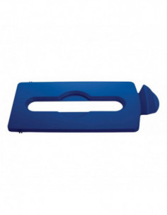 Couvercle de recyclage SLIM JIM pour papier - Bleu -...