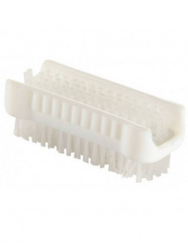 Brosse à ongles double face - Blanc