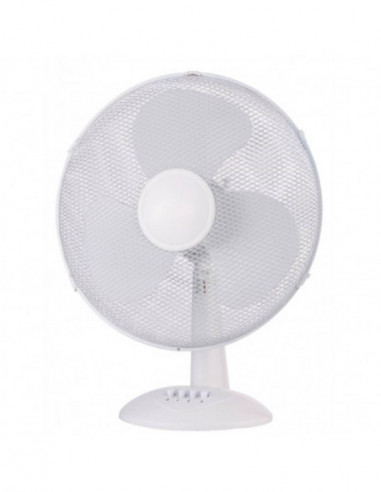 Ventilateur de table blanc 40cm 3 vitesses