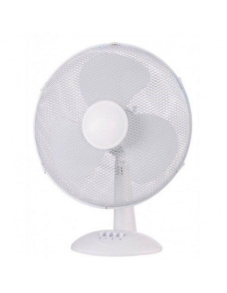 Ventilateur de table blanc 40cm 3 vitesses