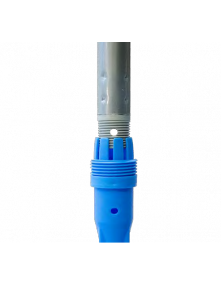 Manche à balai acier Premium 140cm double fonction