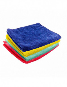 Lavette microfibre tissée multi-usage 32 x 36 cm - Lot de 5