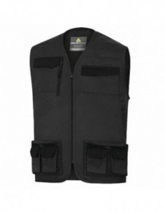 Gilet de travail polycoton M2GI3 gris ou bleu marine - S...