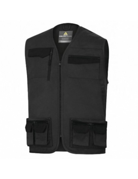 Gilet de travail polycoton M2GI3 gris ou bleu marine - S à XXL