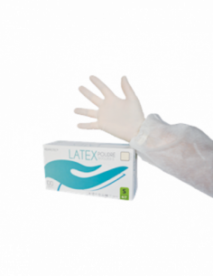 Gant latex poudré AQL 1,5 - Boite de 100 (S à XL)