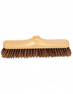 Balai soie grise 28 cm - Support plastique brut - Douille...