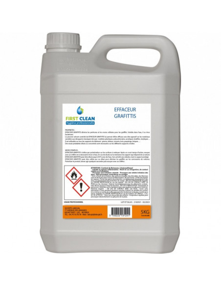 Efface graffitis surfaces sensibles - SOLV 04 - Bidon 5l