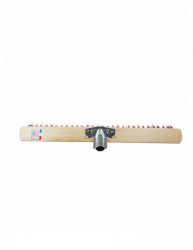 Balai cantonnier 60 cm - Support bois - Douille...