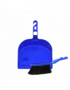 Pelle plastique avec balayette - Bleu