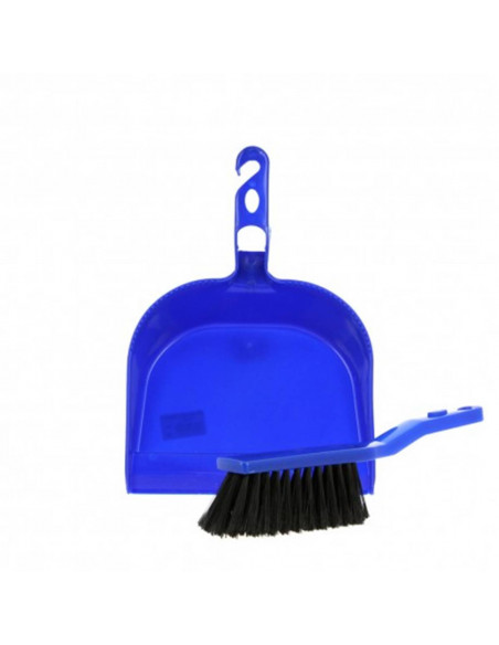 Pelle plastique avec balayette - Bleu