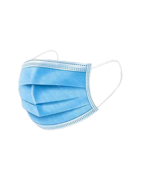 Masque enfant chirurgical 3 plis type I - bleu - boîte de 50