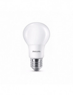 Ampoule LED standard dépolie PHILIPS - E27 7,5-60W - 4000K
