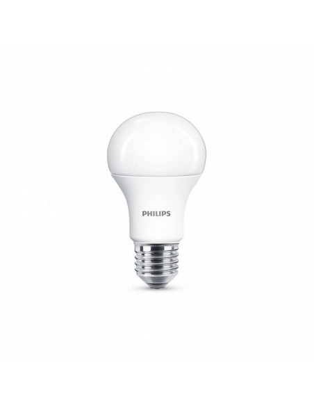Ampoule LED standard dépolie PHILIPS - E27 11-75W - 3000K