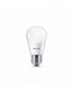 Ampoule LED sphérique dépolie PHILIPS - E27 7-60W - 2700K