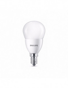 Ampoule LED sphérique dépolie PHILIPS - E14 7-60W - 4000K