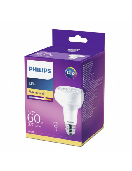 Ampoule LED Réflecteur PHILIPS - E27 3.7-60W - 2700K