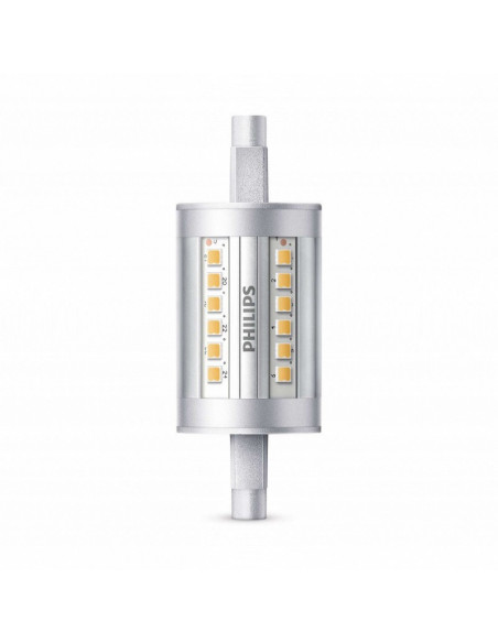 Lampe LED Crayon variateur R7s 78mm - 7.5-60W - PHILIPS - 3000K
