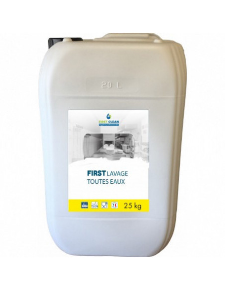Lavage toutes eaux pour machine - First Clean - Bidon 20l