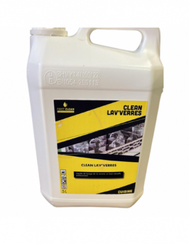 Liquide lave-verres chloré toutes eaux - CLEAN...