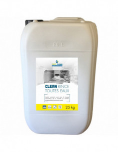 Liquide de rinçage eaux dures 50 - CLEAN RINCE - Bidon de...